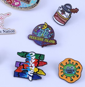 Wholesale cheap metal black nickel plated anime badge cute cartoon turtle dragon lapel custom soft enamel pin in stock no moq