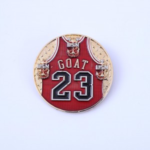 Wholesale personalized custom metal die casting double sided 3D antique gold plated masonic challenge coins
