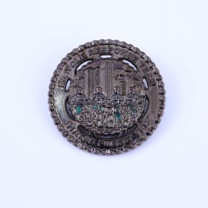 Custom 3D Zinc Alloy Brass Metal Enamel Antique Gold Challenge Coin No Minimum Silver Plated Coins