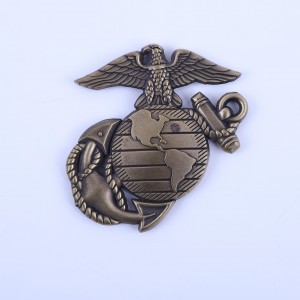 Wholesale personalized custom metal die casting double sided 3D antique gold plated masonic challenge coins