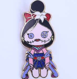 Anime Cartoon Cute Beautiful Girl Enamel Badge Brooch Women Gift Custom Hard Enamel Lapel pins